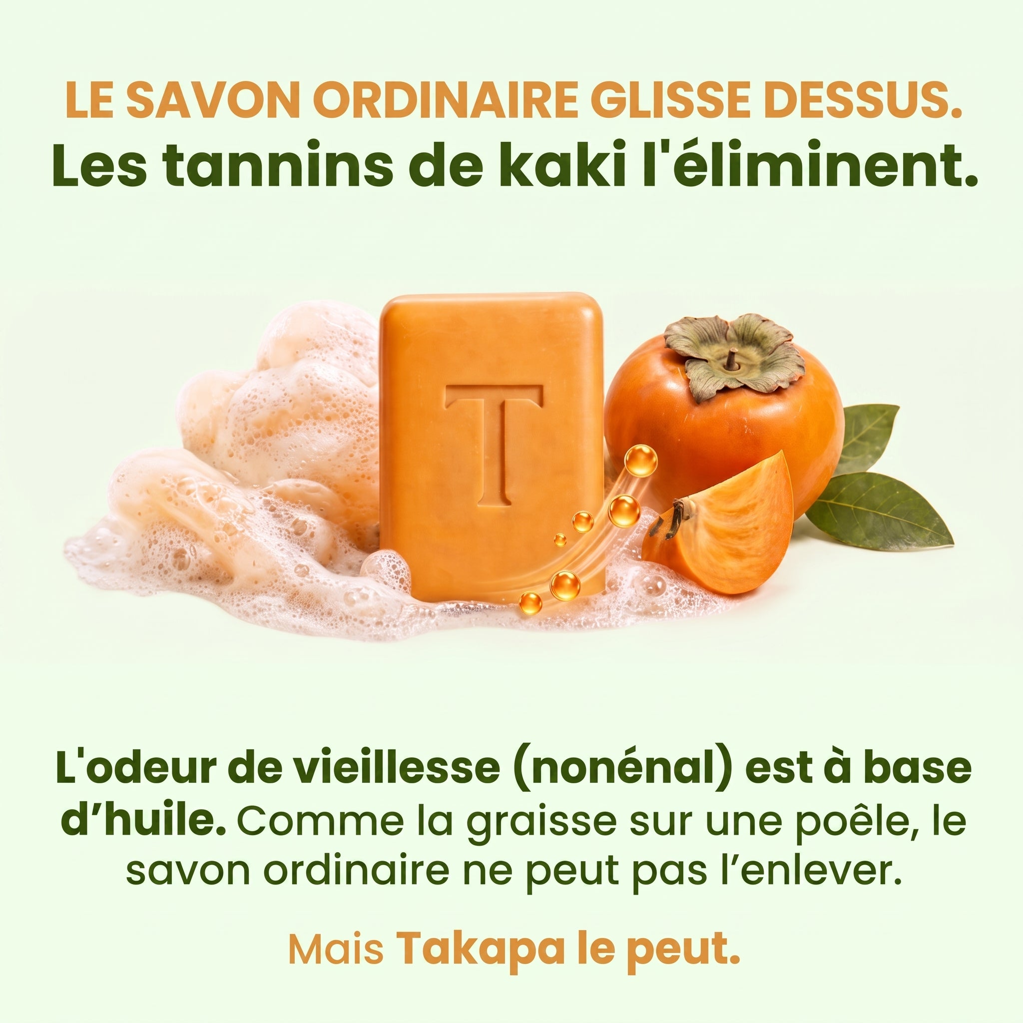 Takapa Savon désodorisant au kaki