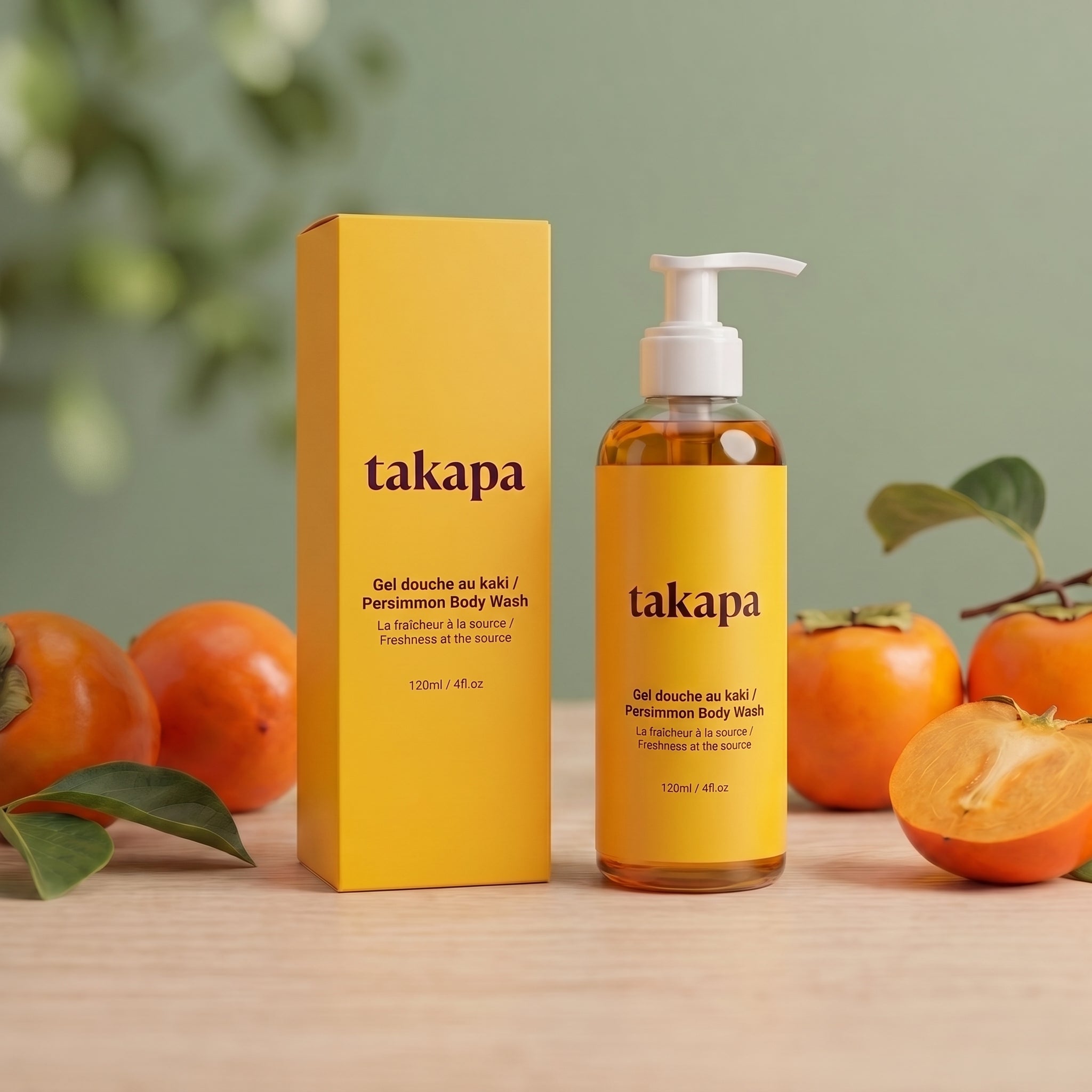 Takapa Gel douche au kaki